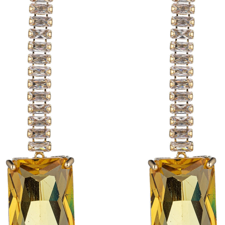 Amber Drop Earrings