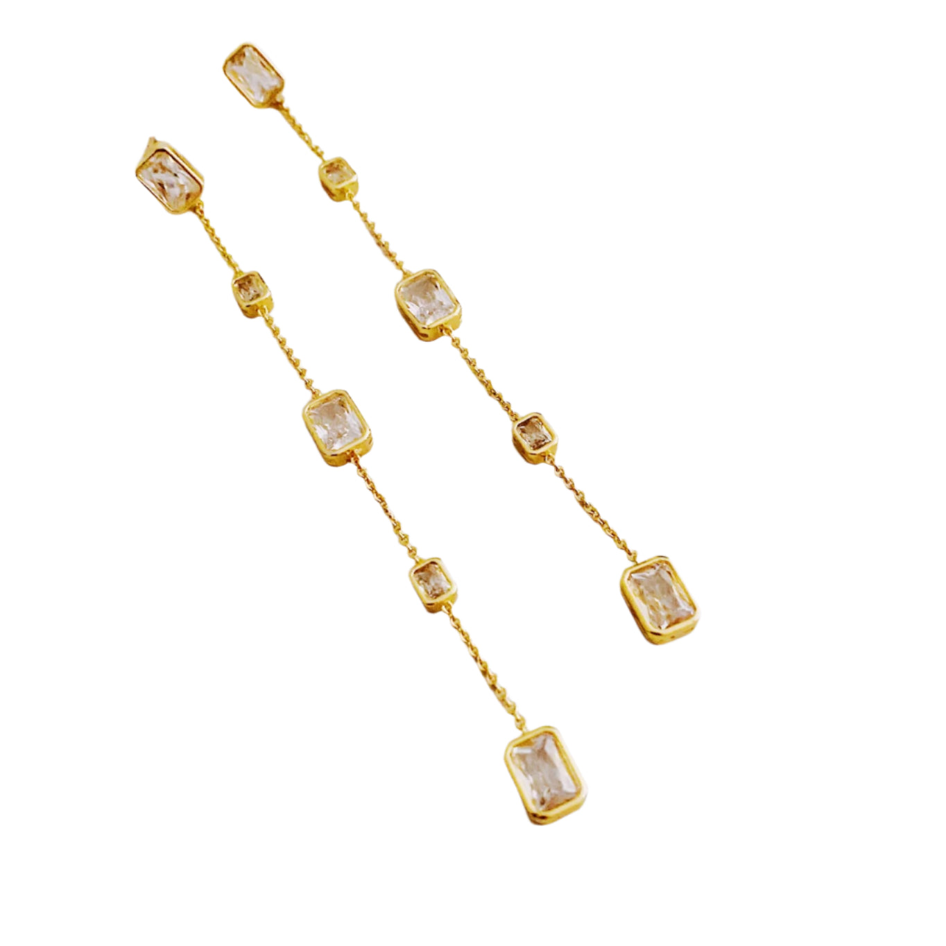 Clear Drop Earring