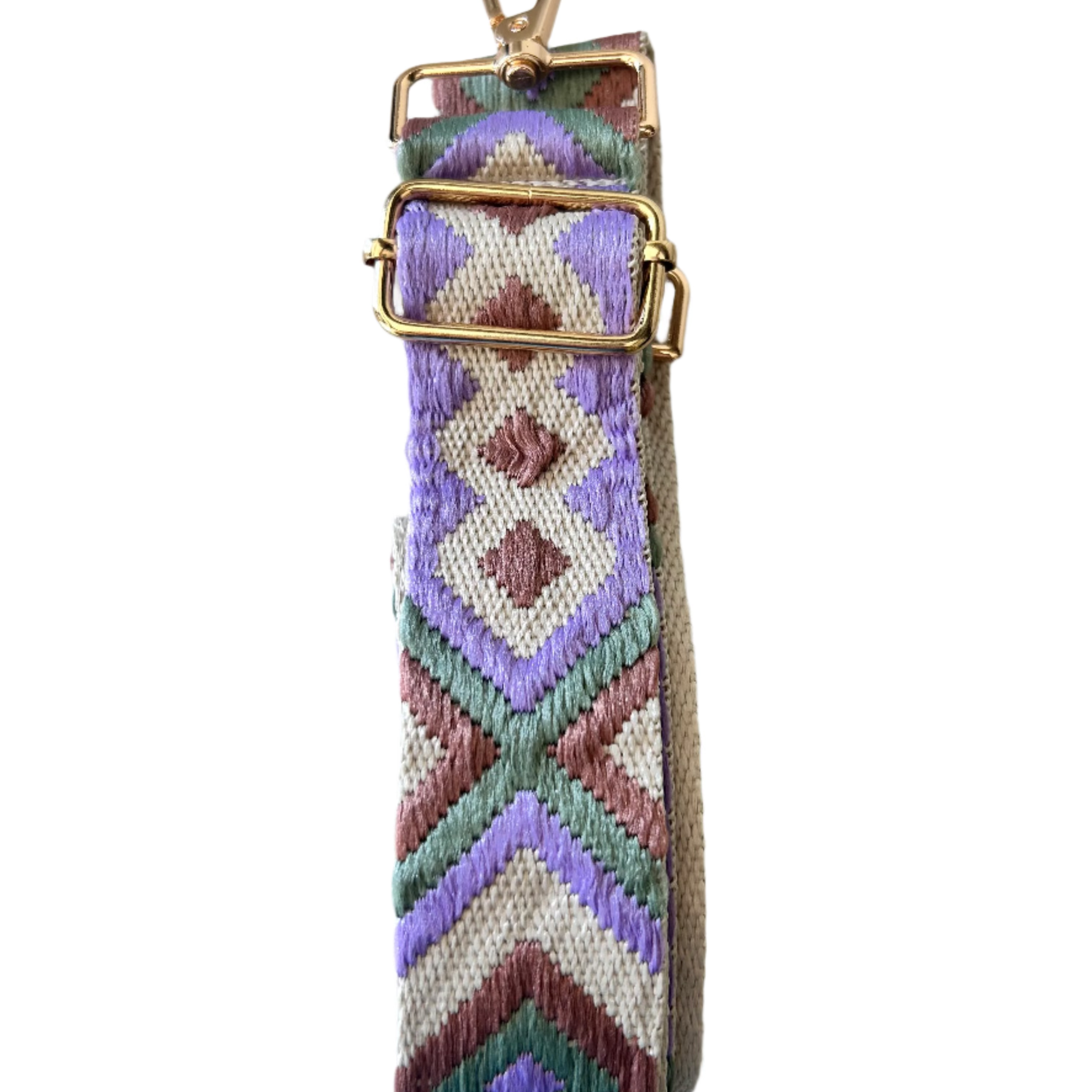 Bag Strap- Lavender/ Brown
