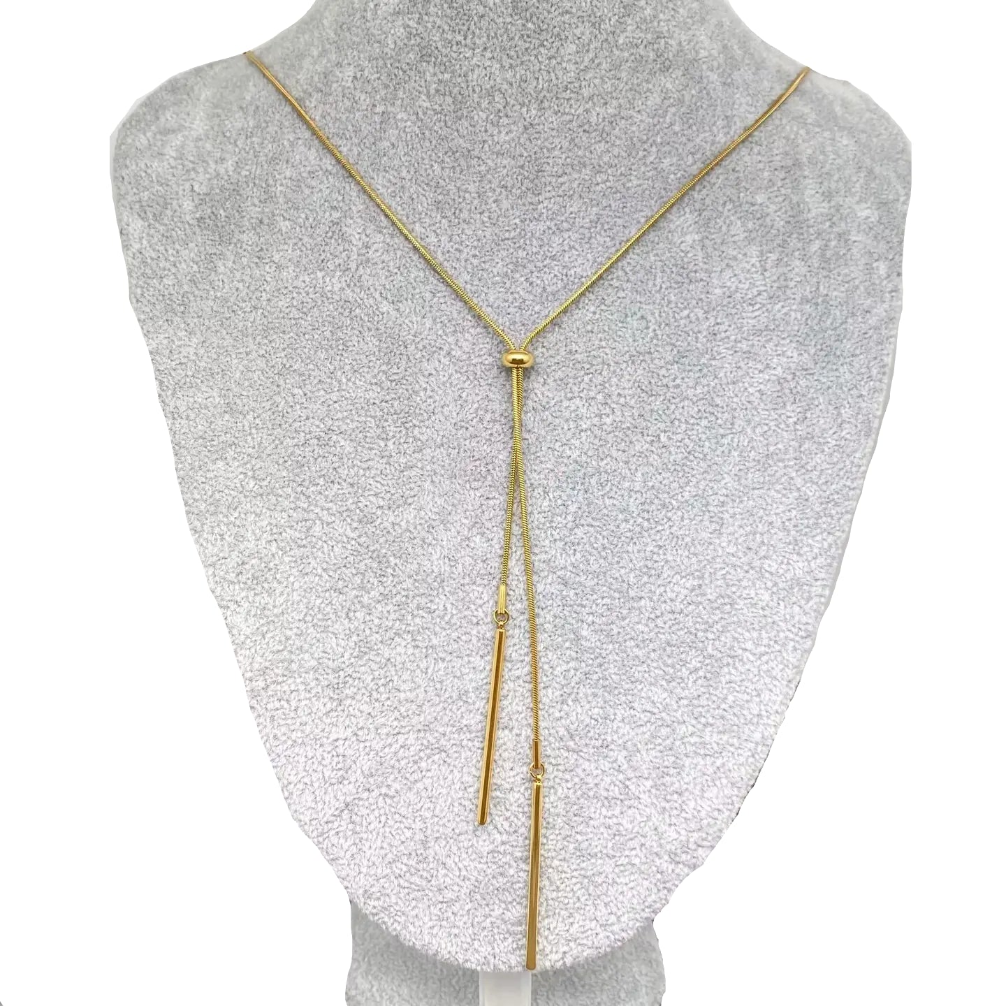 Gold Lariat Necklace