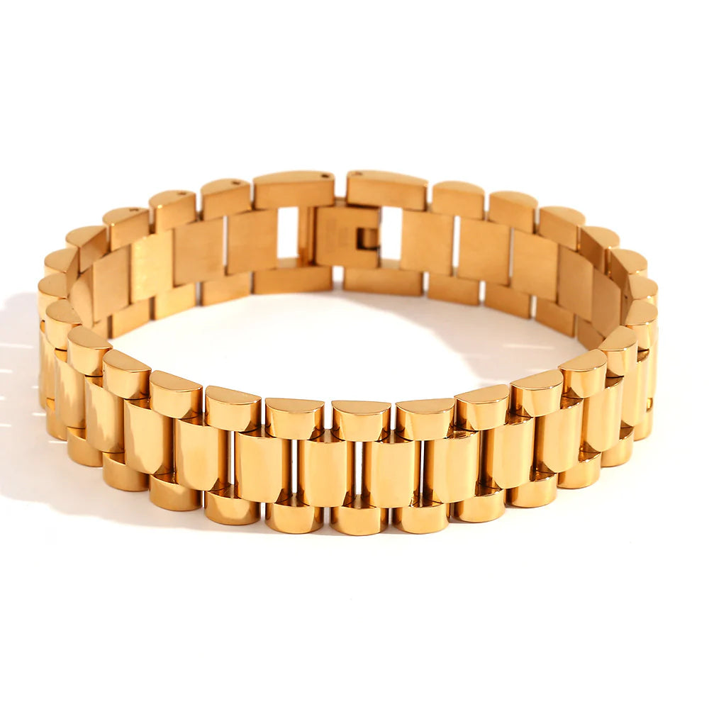 Watch Band Bracelet- Gold
