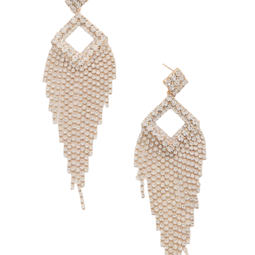 Double Diamond Chandeliers- Gold