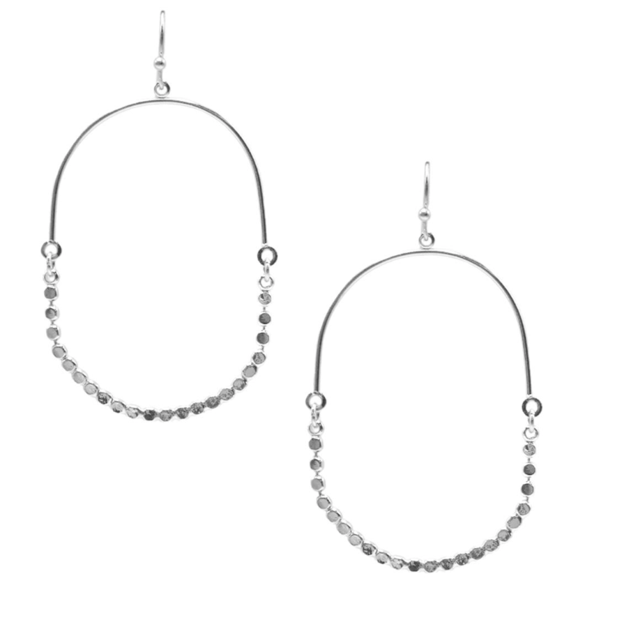 Boho Metal Ovals- Silver