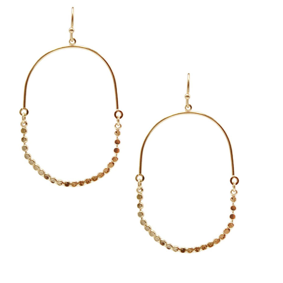 Boho Metal Ovals- Gold