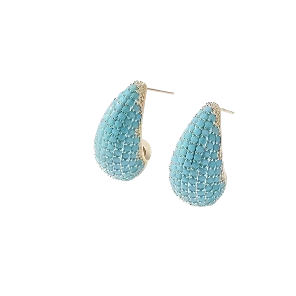 Turquoise TearDrop Earrings