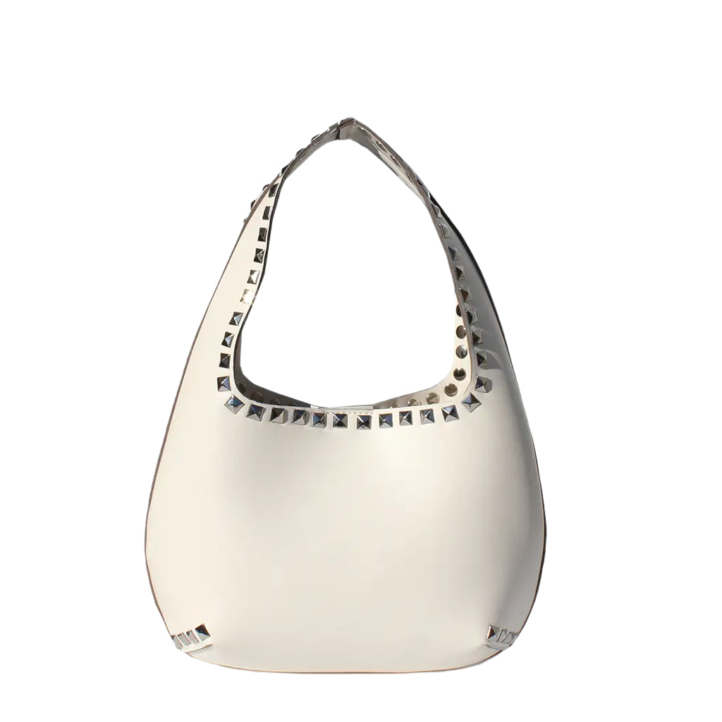 Valencia Studded Bag- Ivory