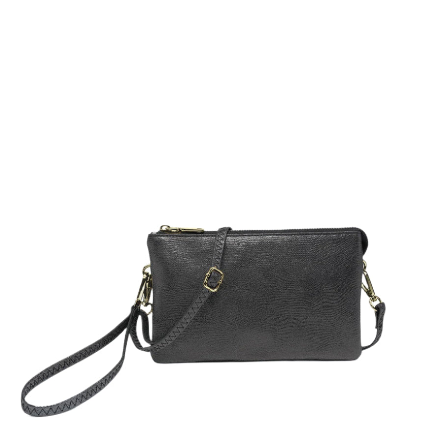 Girl's Night Out Shimmer Crossbody Bag- Onyx