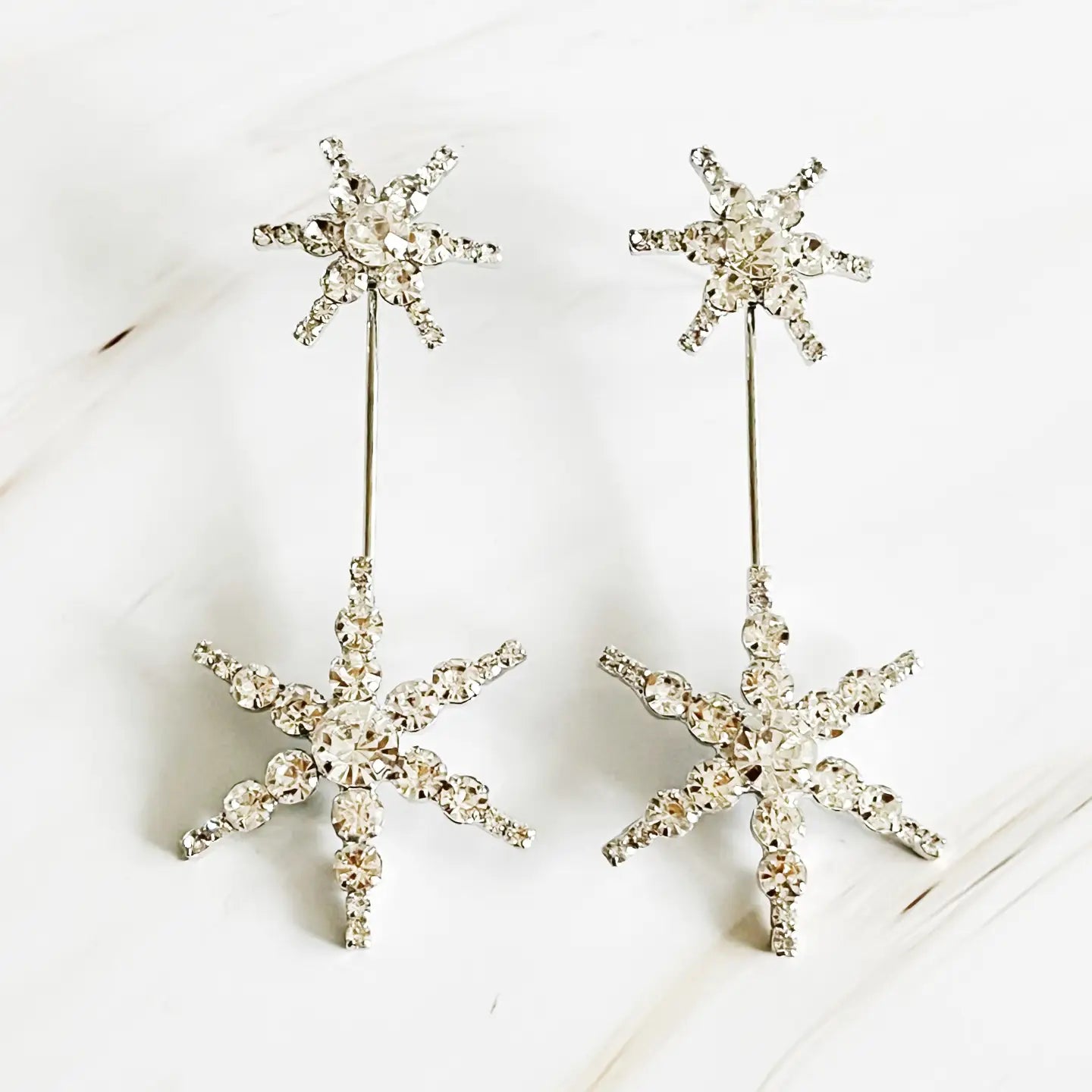Double Star Earrings