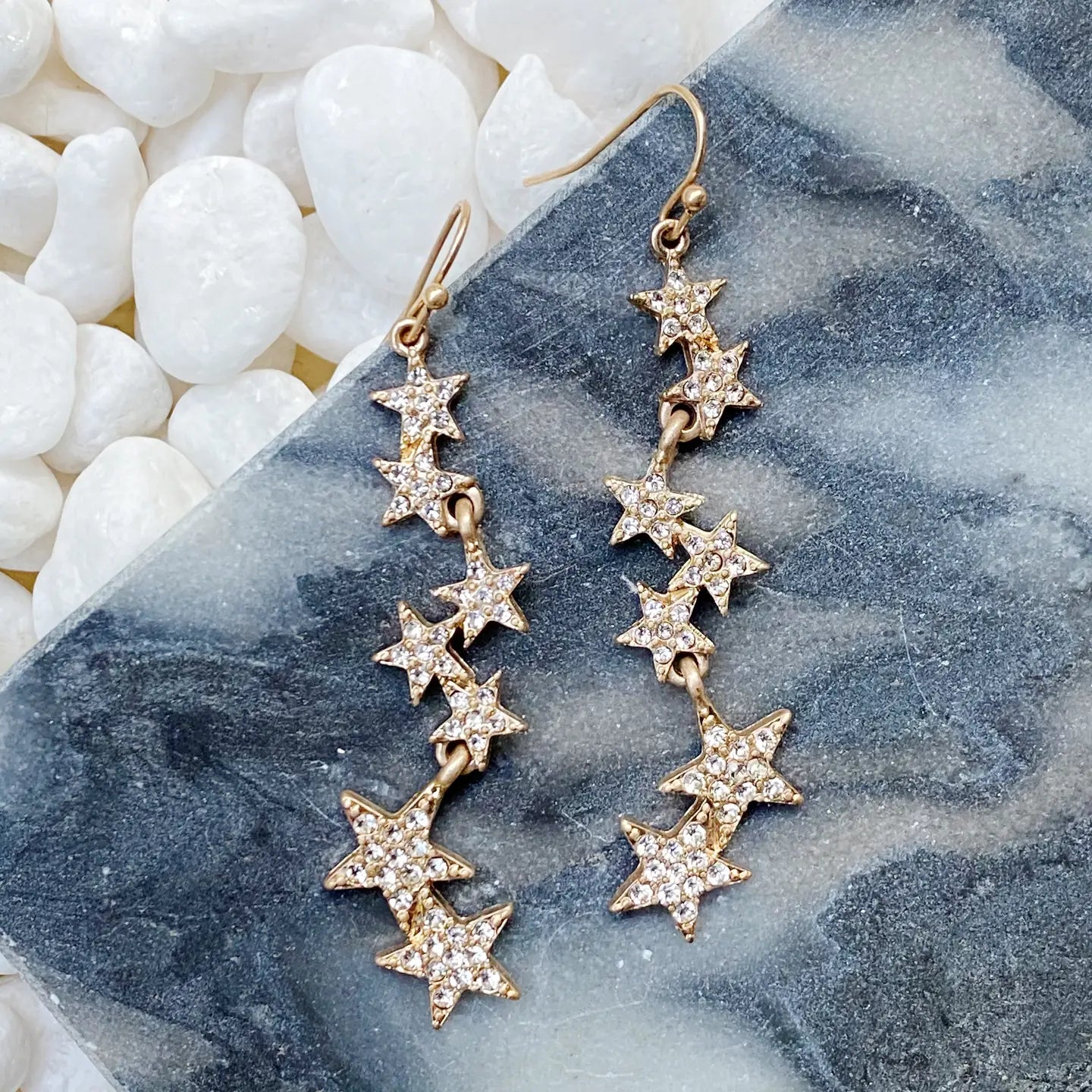 Falling Star Rhinestone Earrings