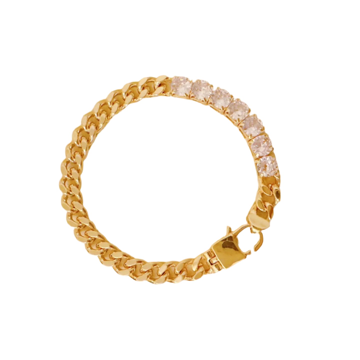 Glam Chain Tennis Bracelet