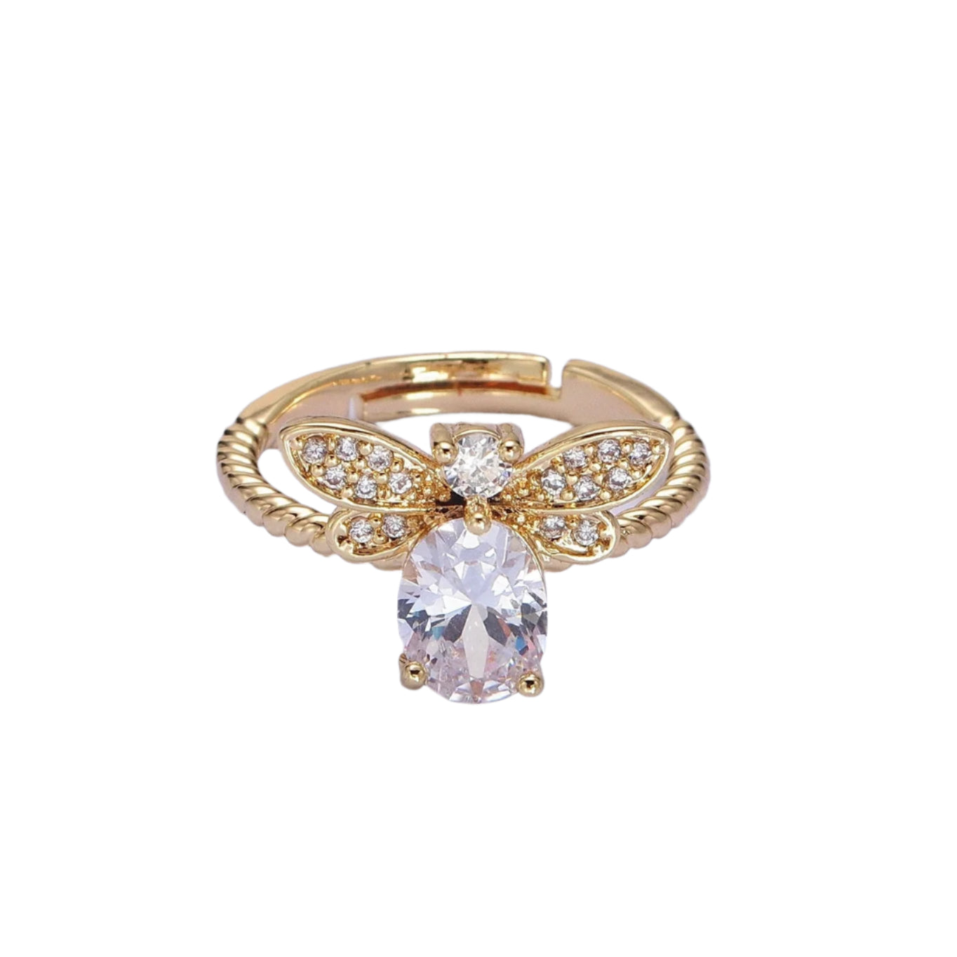 Gold Bee Ring