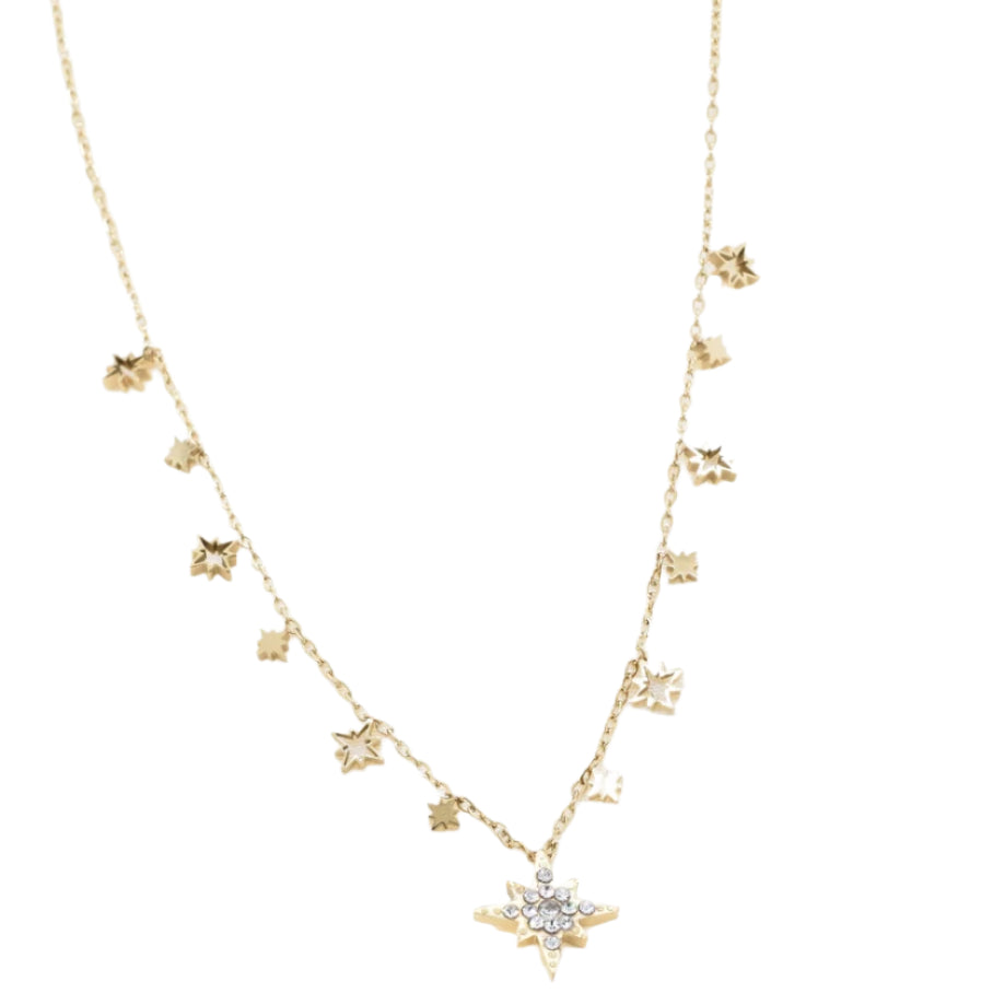 Dainty Star Necklace- Gold