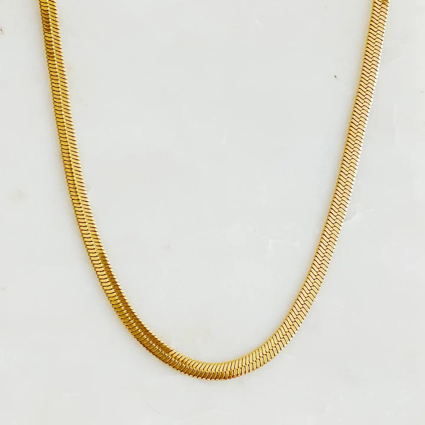 Gold Herringbone Chain