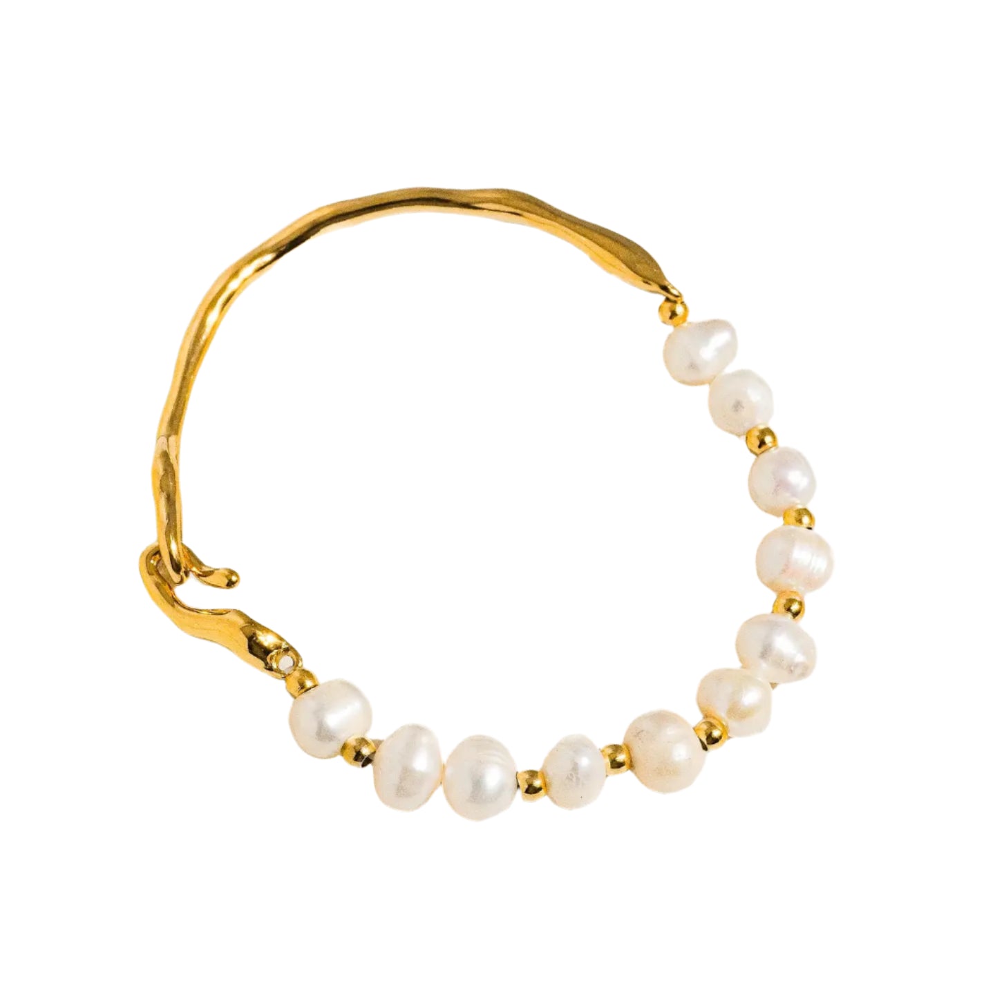 Baroque Pearl & Gold Bracelet