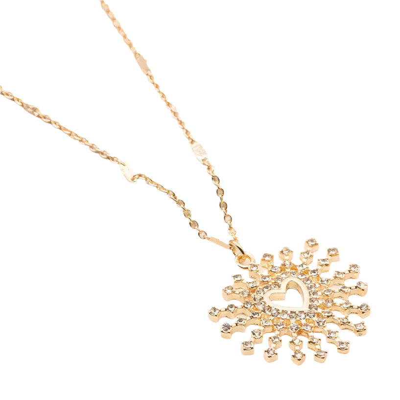 Gold Heartburst Necklace