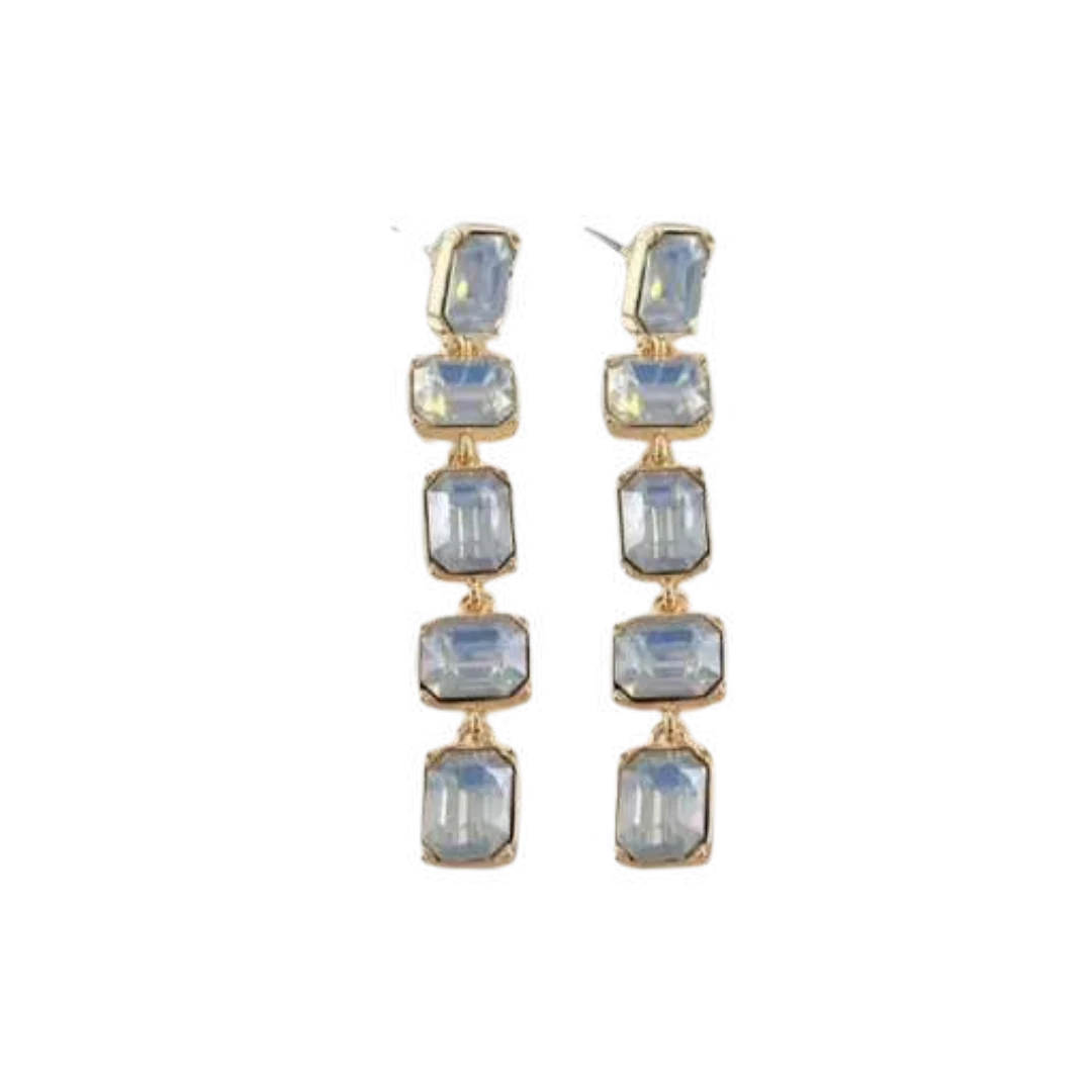 Glass Drop Earrings- 4 Colors