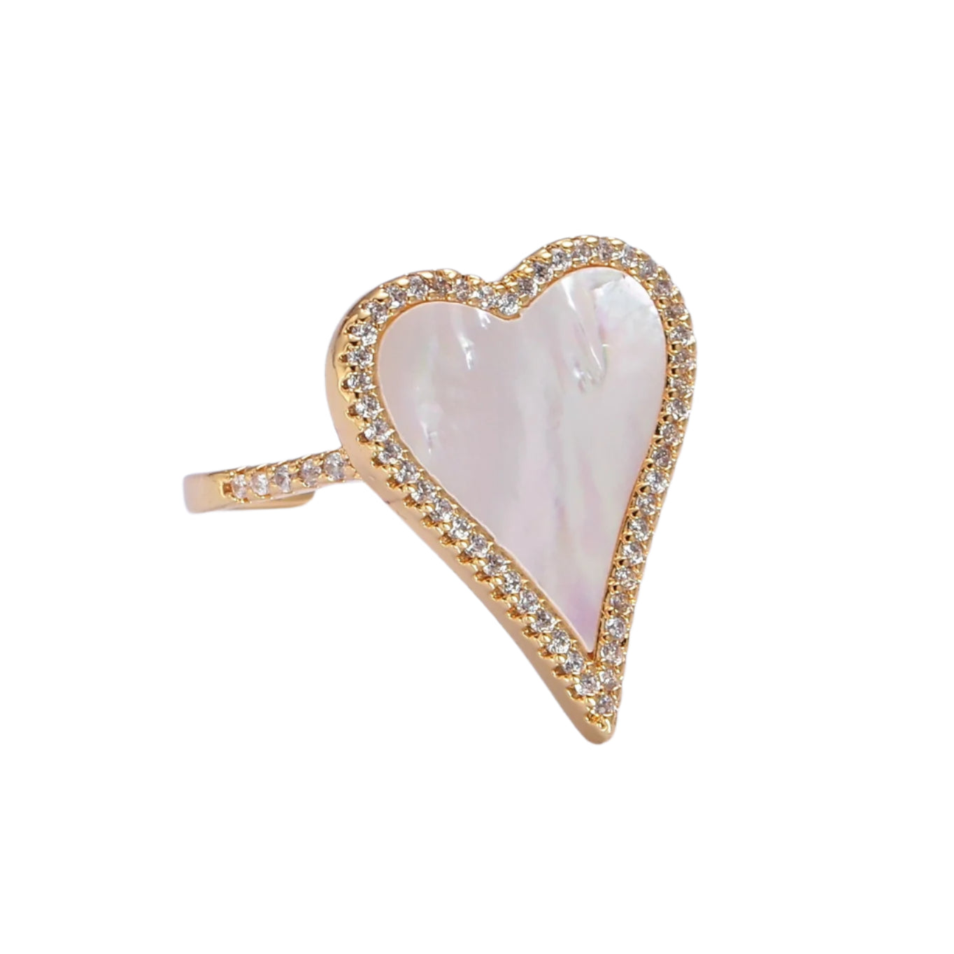 Mother of Pearl Heart Ring