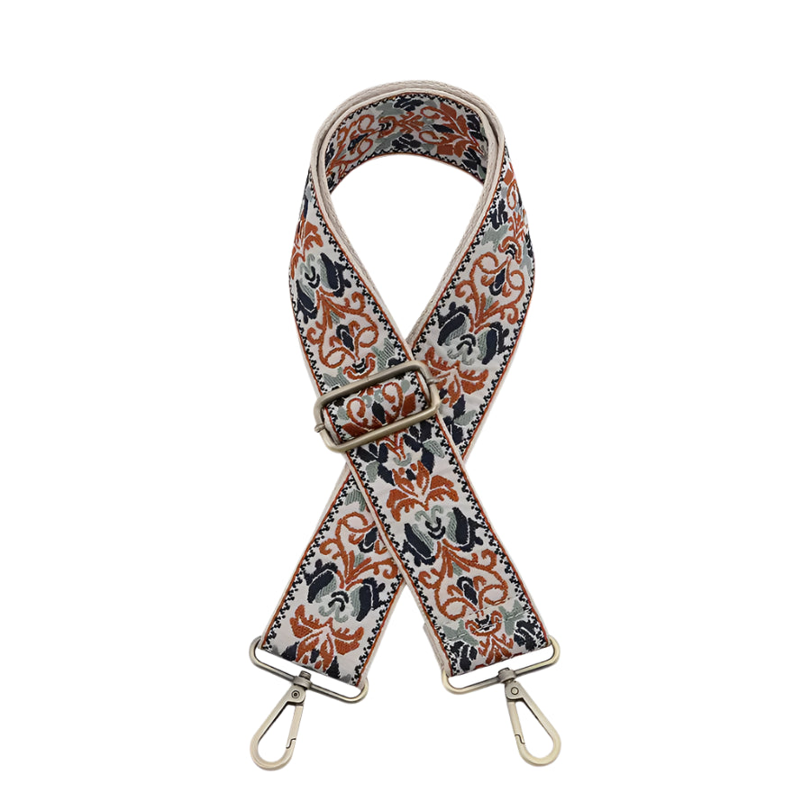 Bag Strap- Brown/ Navy