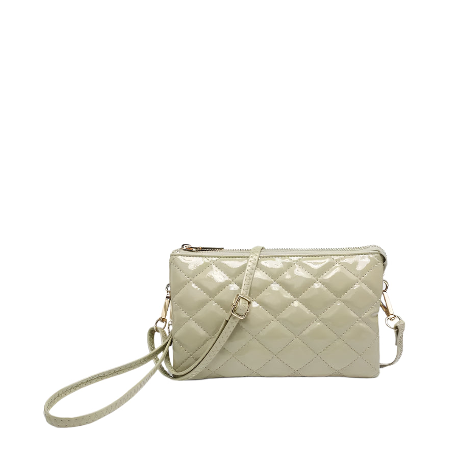 The Glossy Fallon Crossbody/ Wristlet- Sage