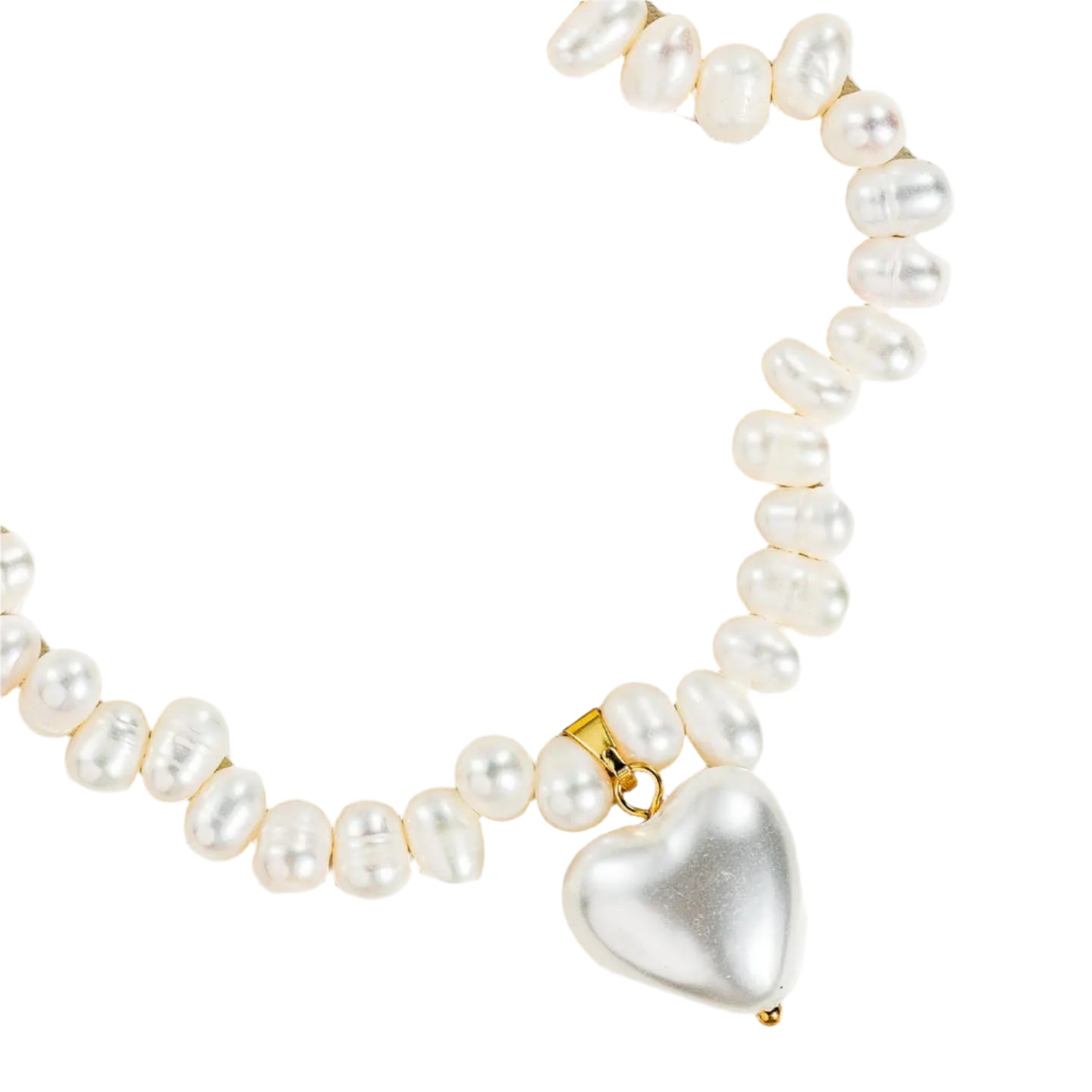 Pearly Heart Necklace