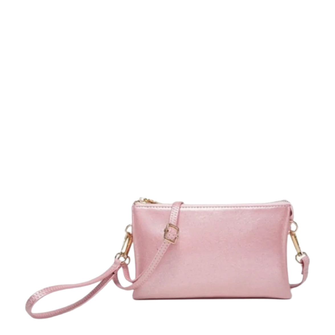 Girl's Night Out Shimmer Crossbody Bag- Cotton Candy