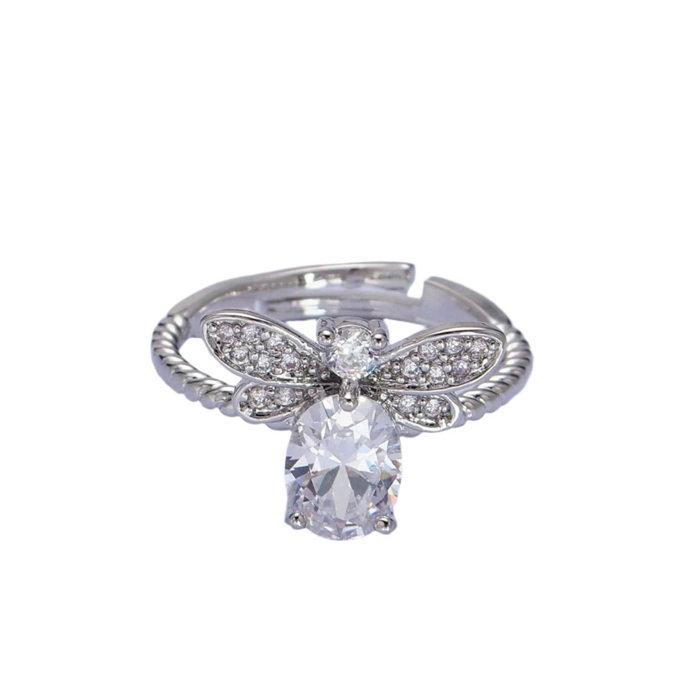 Silver Bee Ring
