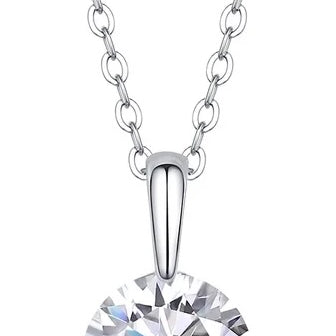 Moissanite 2 Carat Solitaire Necklace