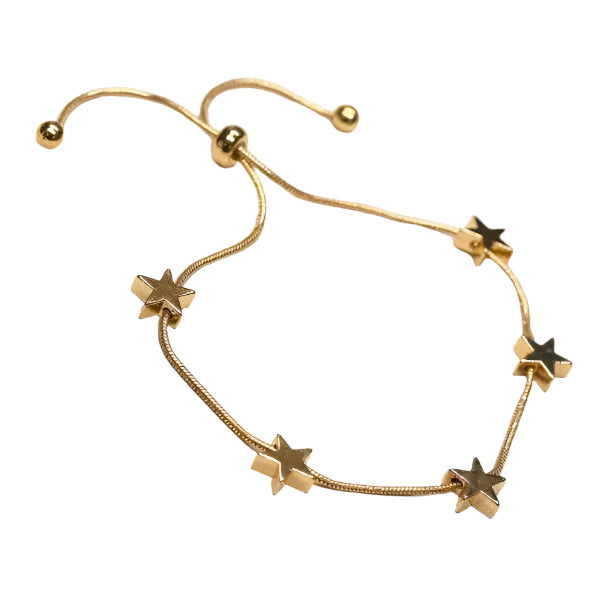 Star Pull Tie- Gold