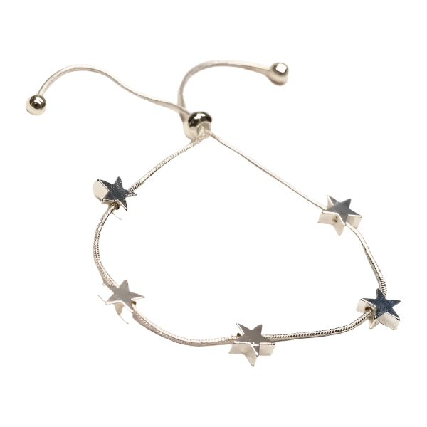 Star Pull Tie- Silver