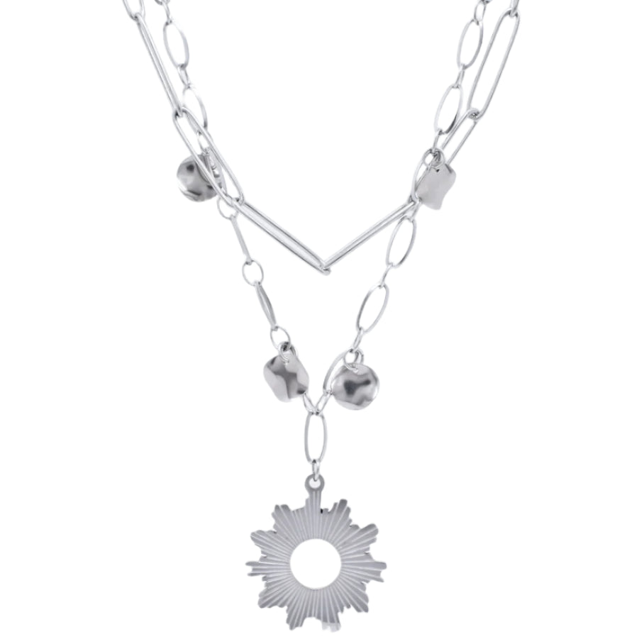 Sunburst Layered Necklace