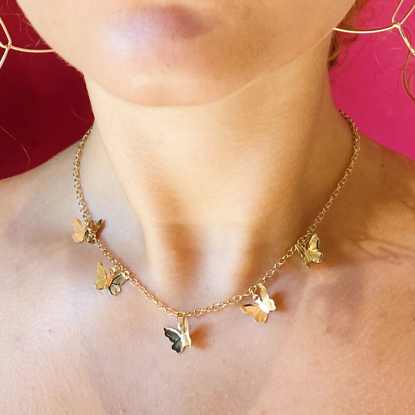 Floating Butterfly Necklace