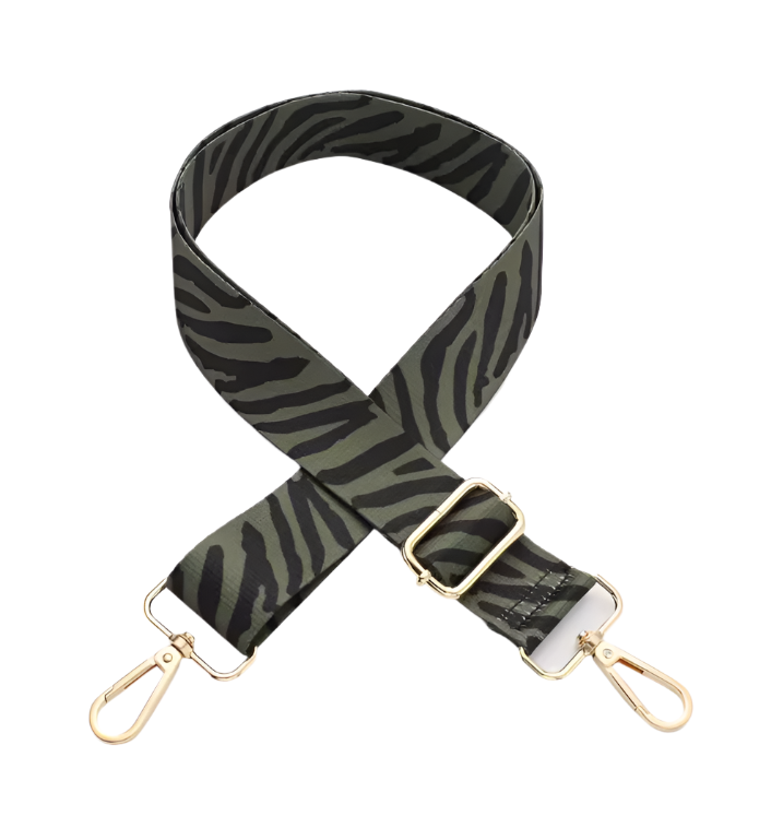 Bag Strap- Army Zebra