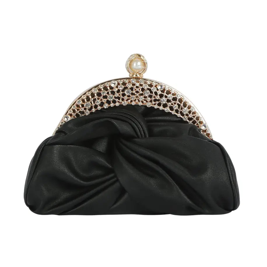 Tiara Evening Bag- Black