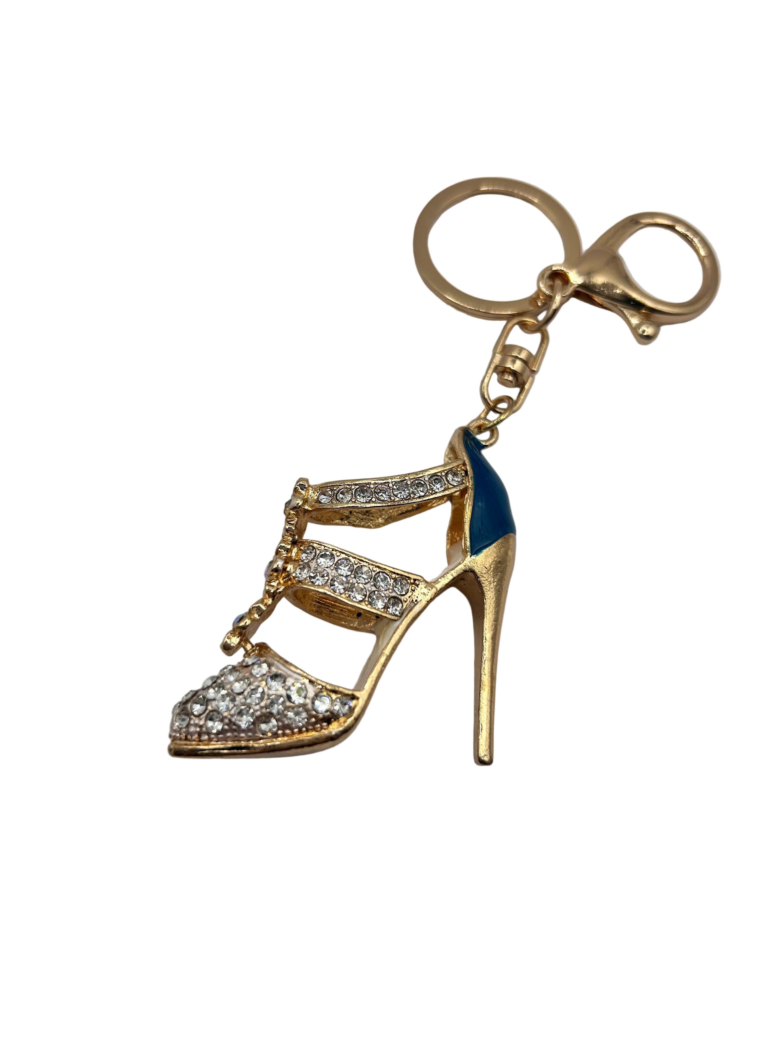 Rhinestone High Heel Bag Charm/Keychain
