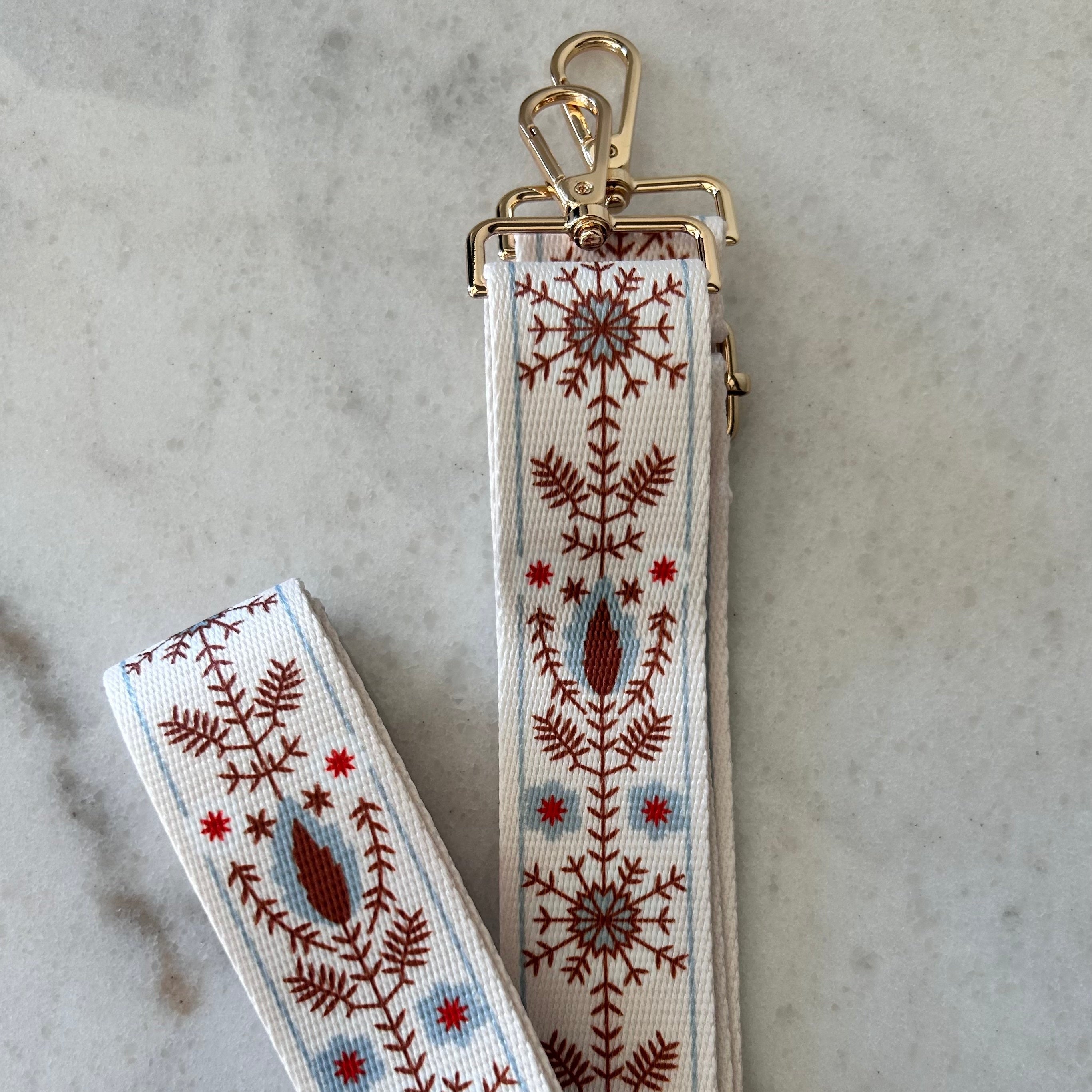 Bag Strap- Boho Brown/ Blue