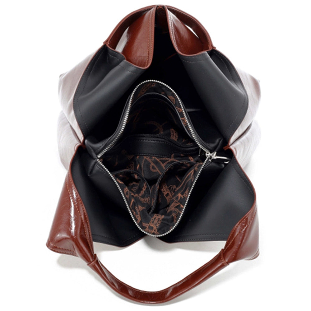 The Nicole Hobo Bag- Brown