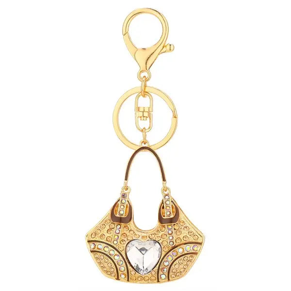 Rhinestone Shoulder Bag Charm/Keychain