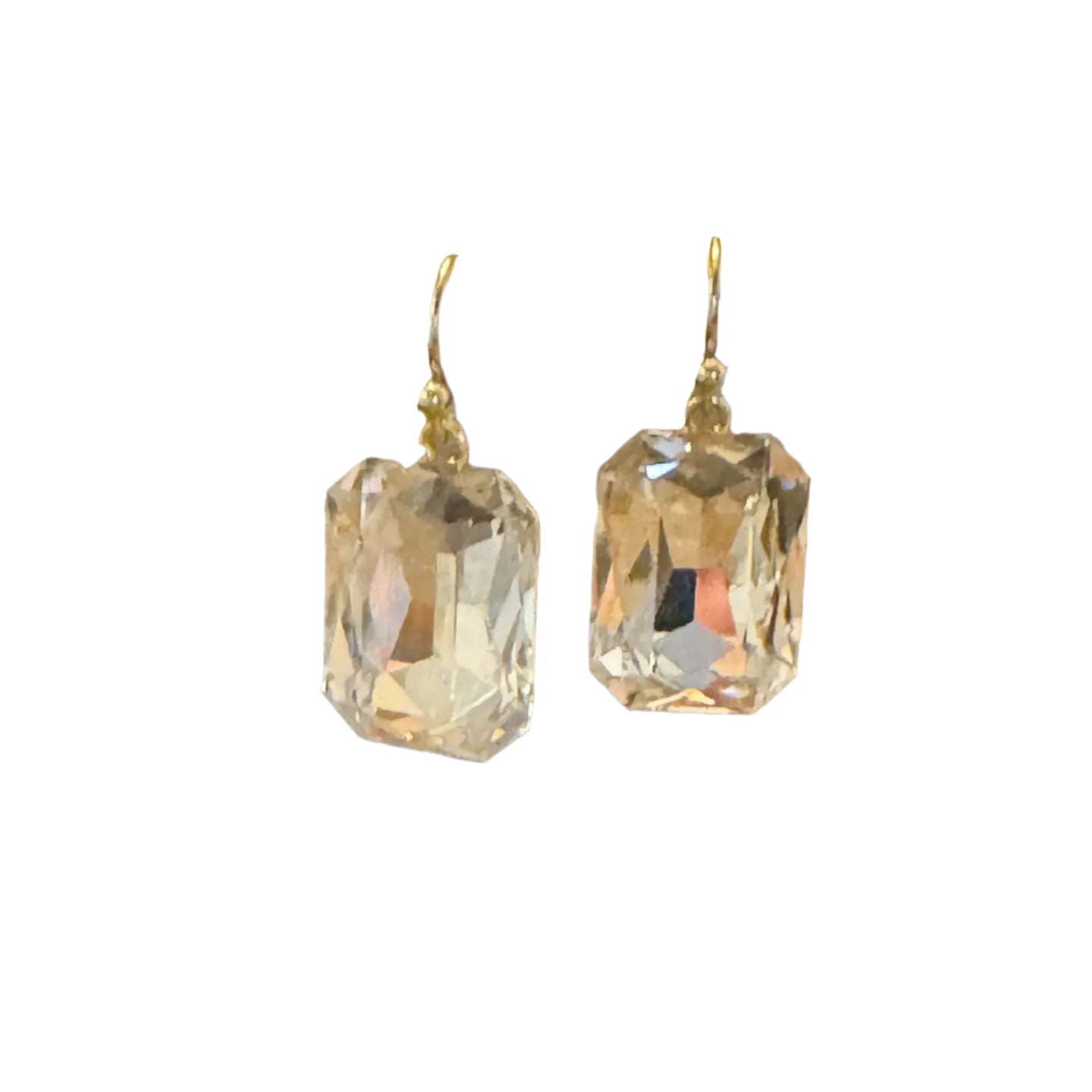 Clear Princess Drop Earrings