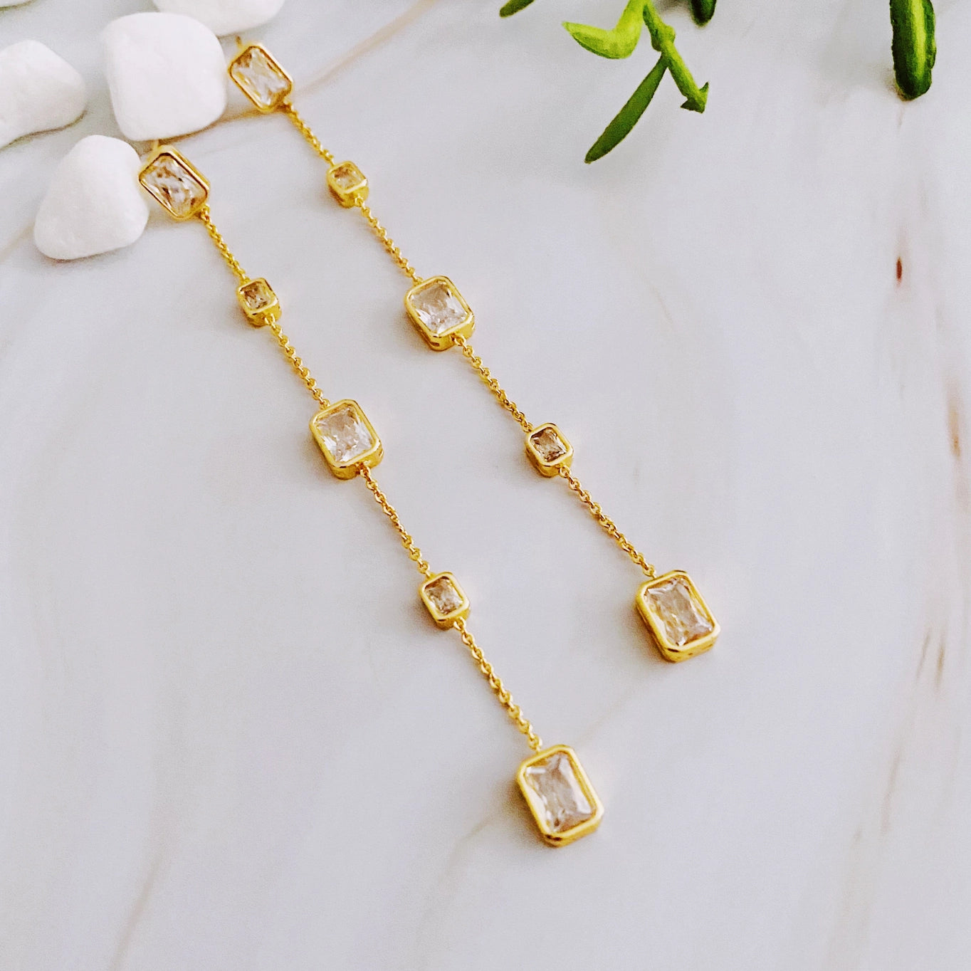 Clear Drop Earring