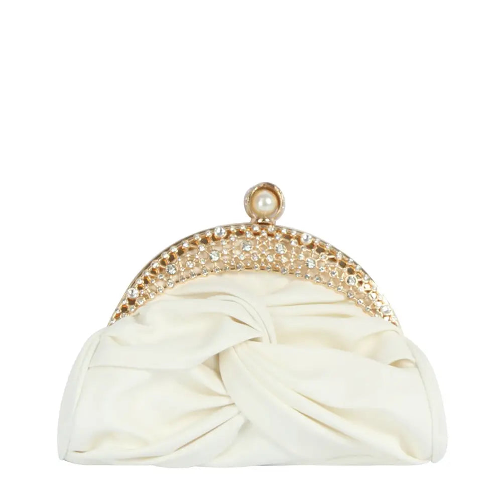 Tiara Evening Bag- Ivory