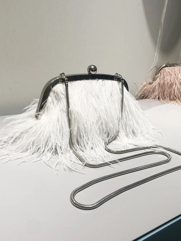 Ruffle My Feathers Clutch/ Crossbody Bag