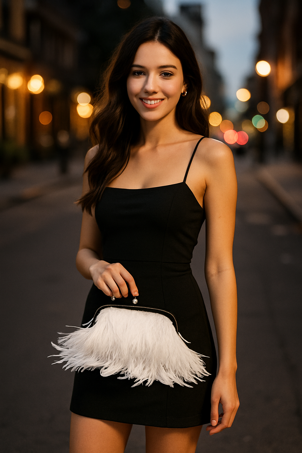 Ruffle My Feathers Clutch/ Crossbody Bag