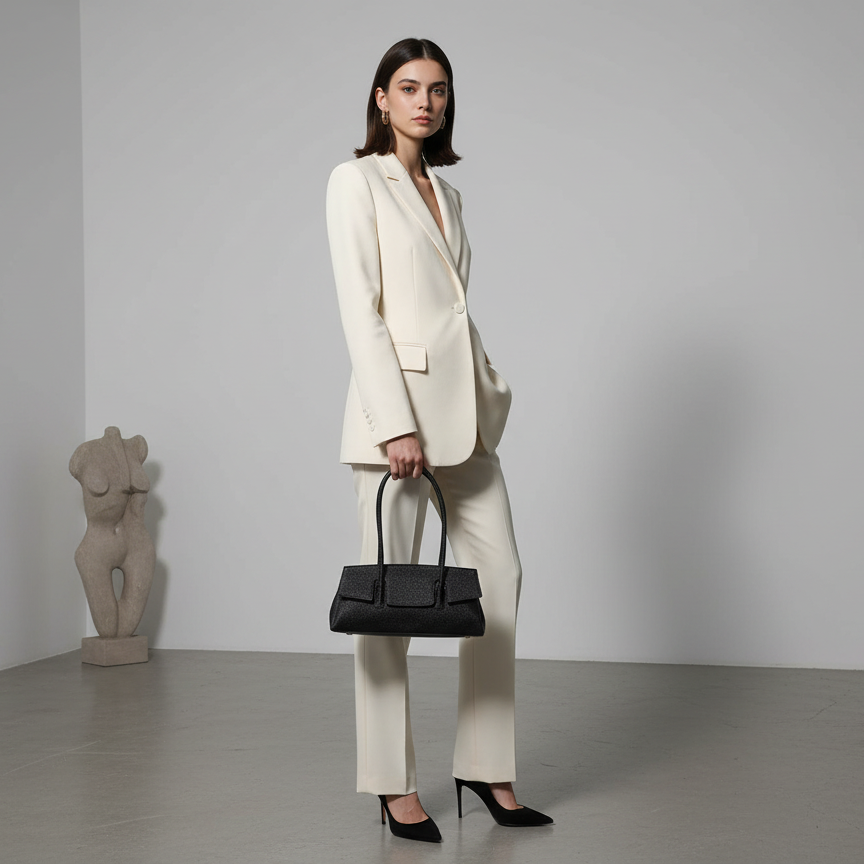 Structured Top Handle Bag