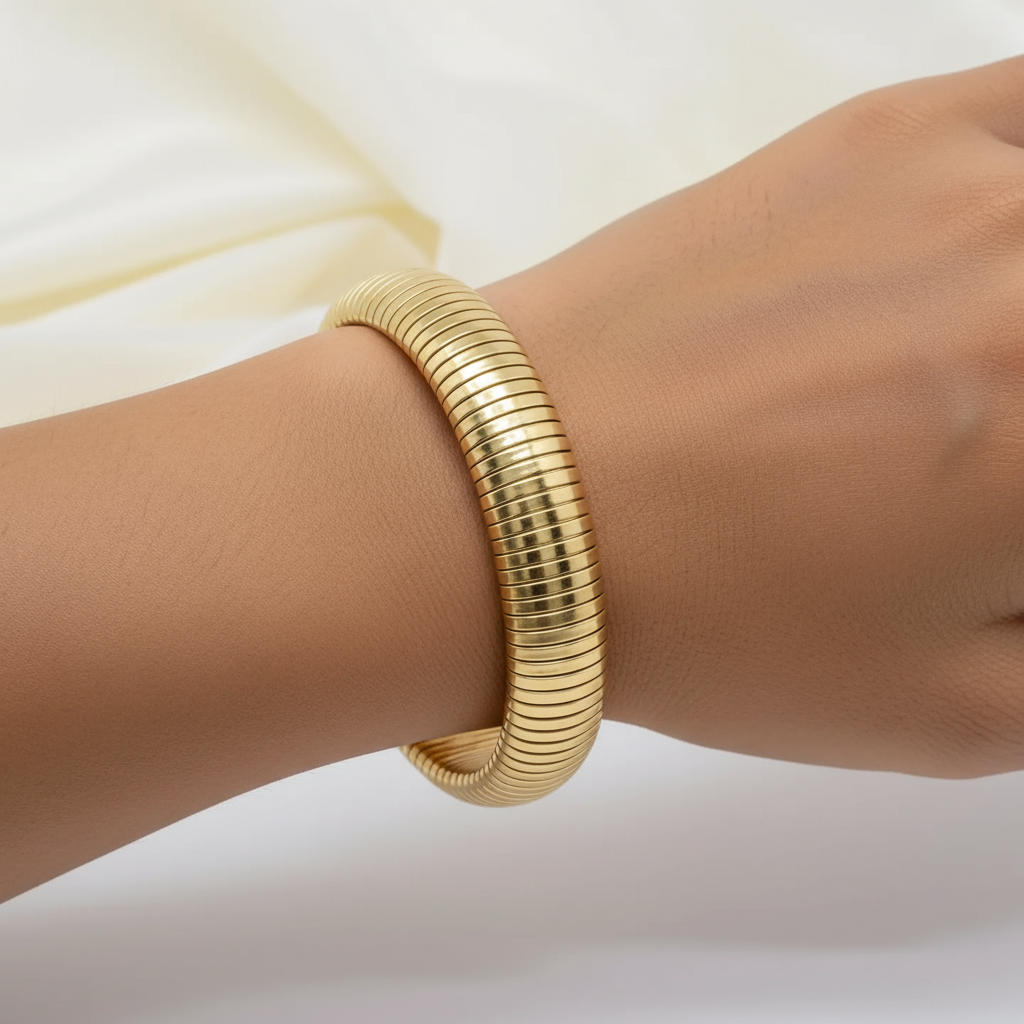Thicker Gold Stretch Bracelet