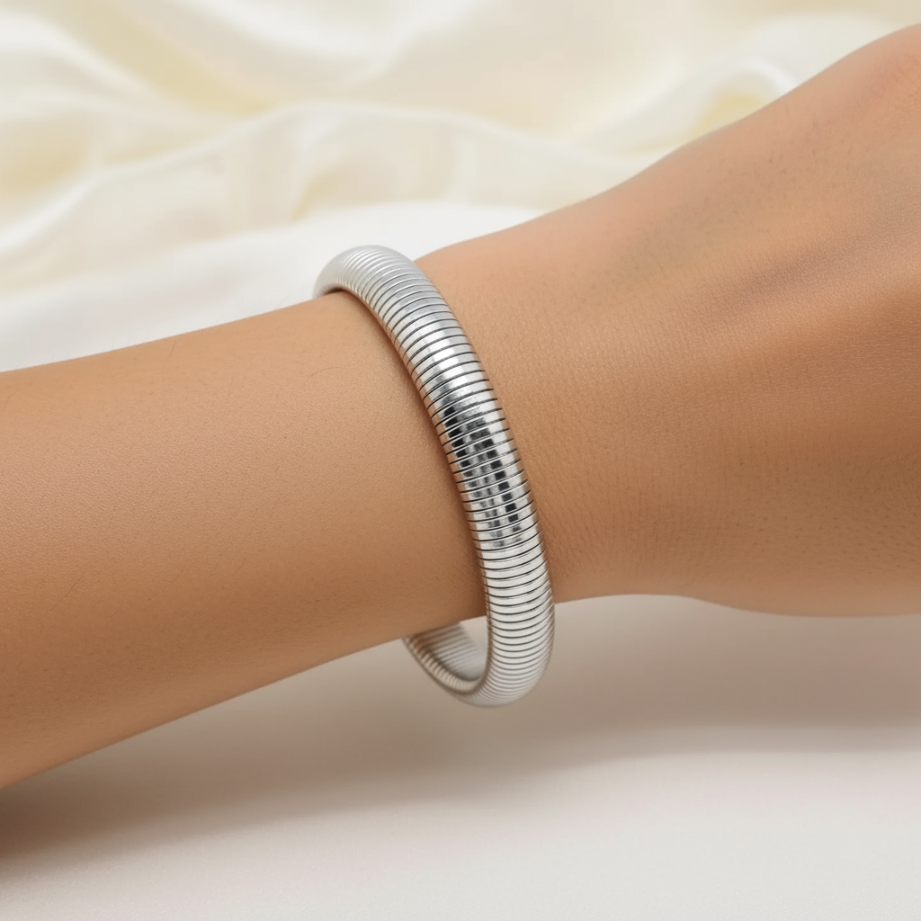 Silver Stretch Bangle