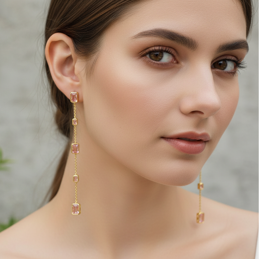 Blush Drop Earring