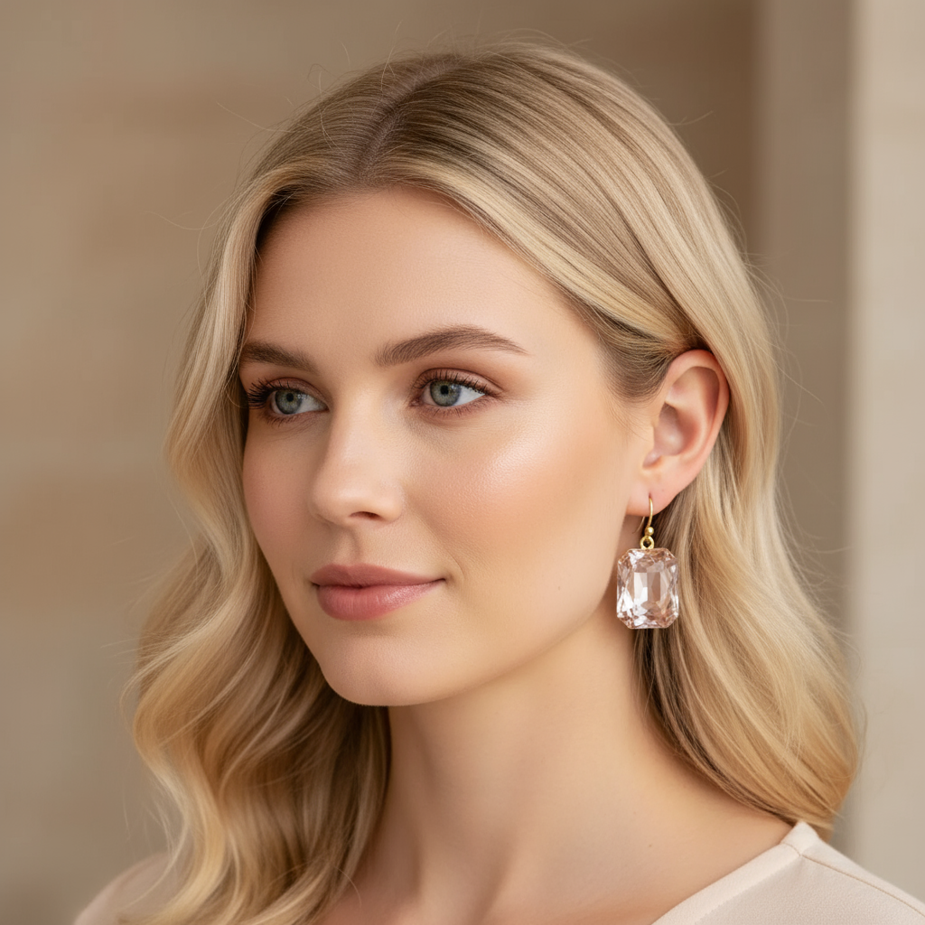 Rosewater Princess Drop Earrings