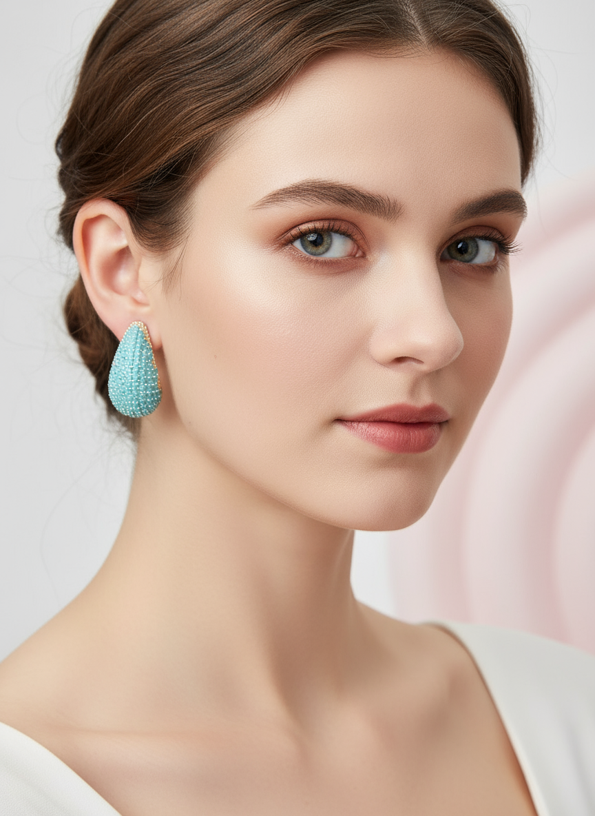 Turquoise TearDrop Earrings