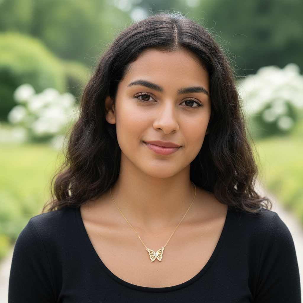 Reversible Butterfly Pendant