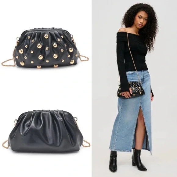 The Studio Clutch- Black